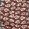 1 Yard Paisley Patchwork Wrinkled Rayon Fabric Navy Red Gauzy Style 53 Inch
